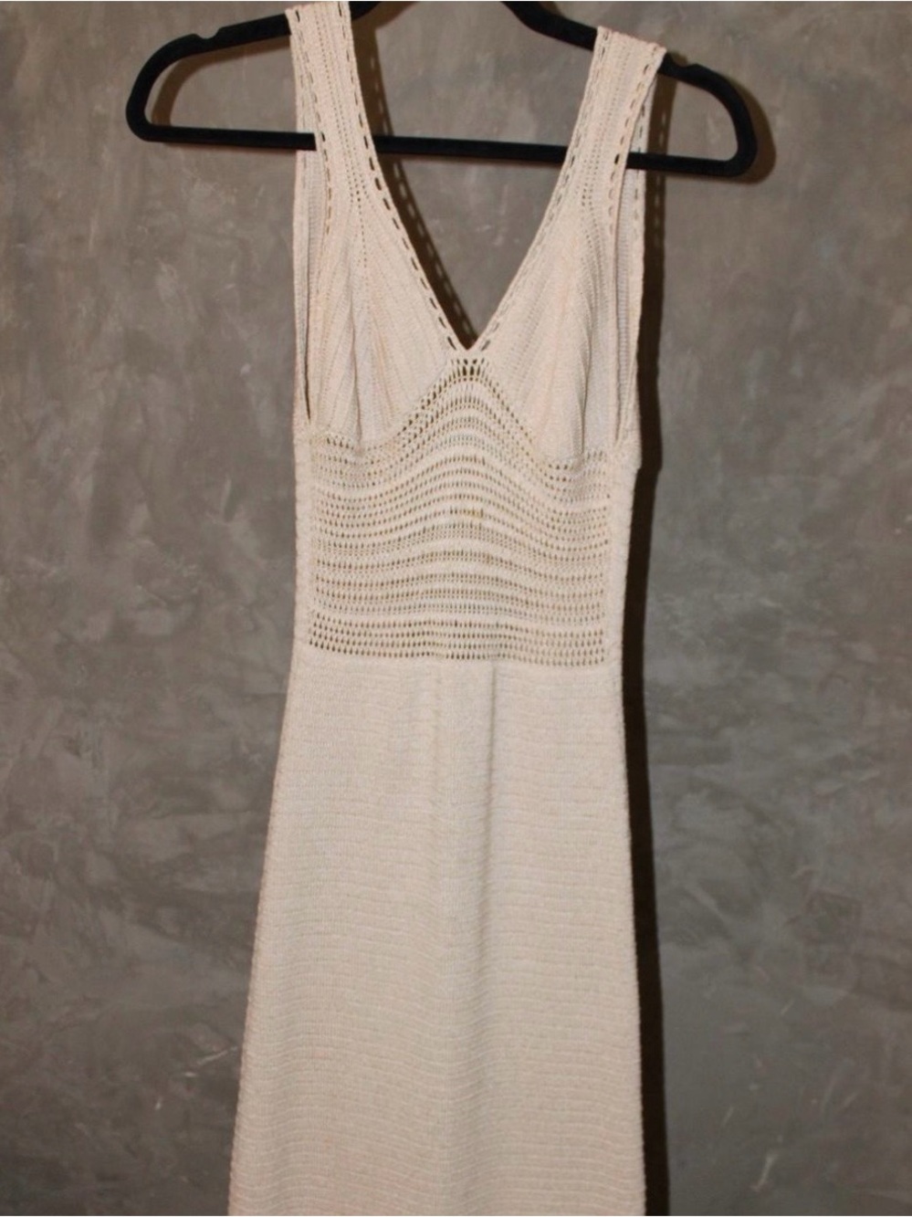 Ronny Kobo Collection Cream Knit Dress